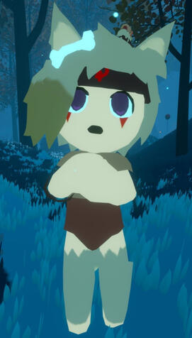 Tiny wolf girl (VRChat Screenshot)