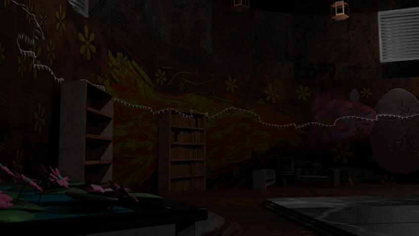 One of the rooms in "Junk Tower"