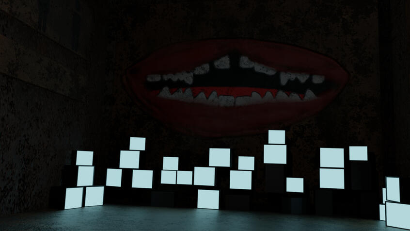 One of the rooms in "Junk Tower"