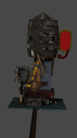 Junk tower (Blender Screenshot)