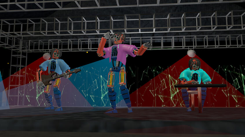 Robot Band (VRChat Screenshot)