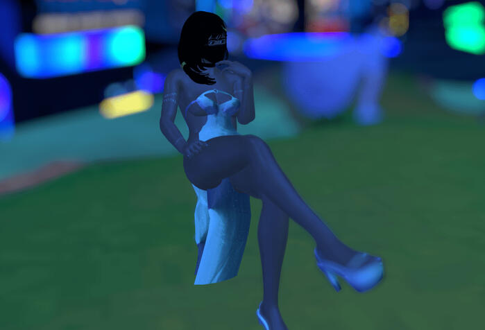 Commisioned outfit party dress (3d character by me)