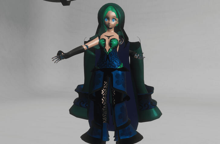 Commissioned outfit Inspired by Hilda from Dyslite (character not by me)